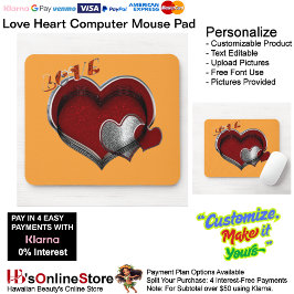 Herz Magic Orange Mouse Pad Mousepad