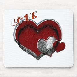 Herz Magic White Mouse Pad Mousepad