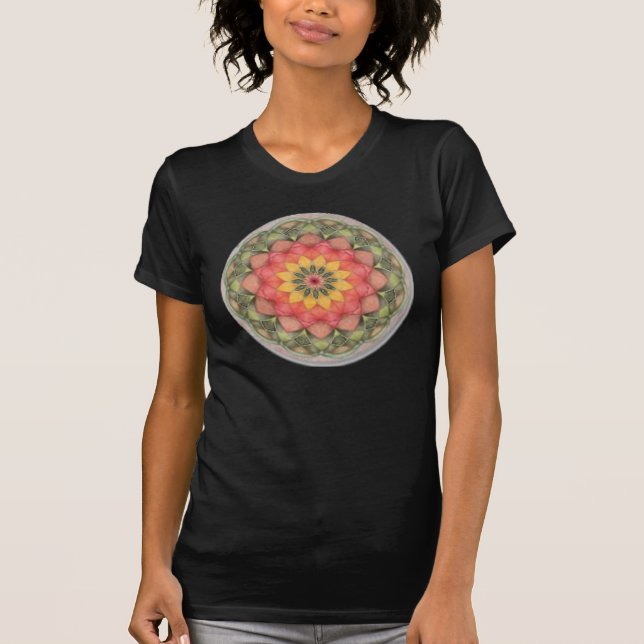 Herz-Mandala T-Shirt (Vorderseite)