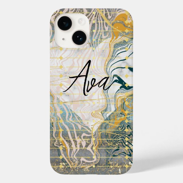 Herz & Marble Case-Mate iPhone Hülle (Rückseite)