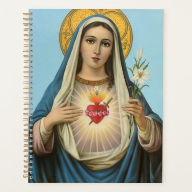 Herz Mary Unsere Frau Heilige Maria Mutter Gottes Planer (Vorderseite)