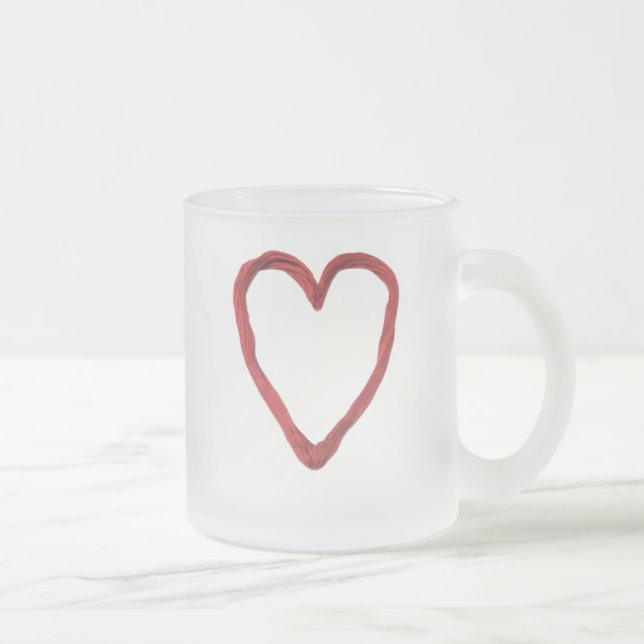 Herz Mattglastasse (Rechts)