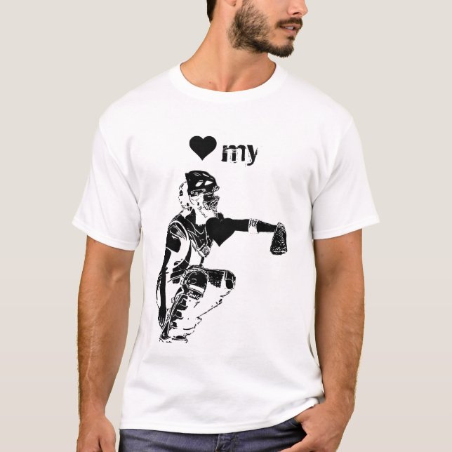 Herz mein Fängert-stück T-Shirt (Vorderseite)