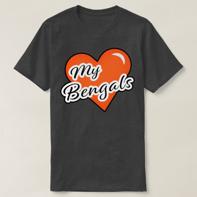 Herz meine Cincinnati-Bengale T-Shirt (Design vorne)