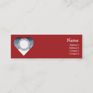 Herz Mini Visitenkarte