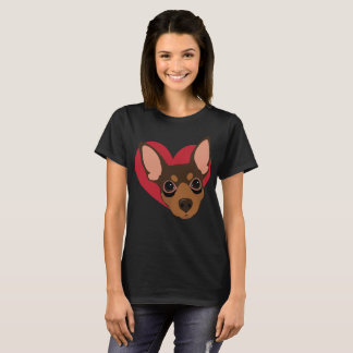 Herz-minimales Button-T - Shirt-NO1 T-Shirt