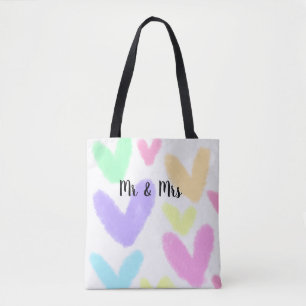 Herz minimalistischer Textstil Hochzeit Mr & Mrs c