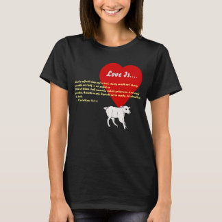 Herz mit Bibelverse & Lamm T-Shirt