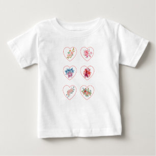 Herz mit Blume Baby T-shirt
