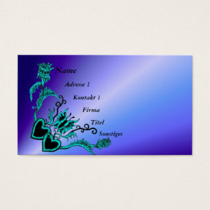 Herz mit Blume und Schmetterling auf Regenbogen