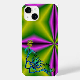 Herz mit Blume und Schmetterling Case-Mate iPhone 14 Hülle