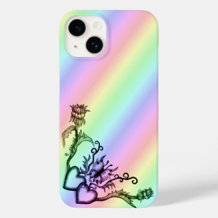 Herz mit Blume und Schmetterling Case-Mate iPhone 14 Hülle