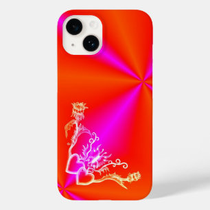 Herz mit Blume und Schmetterling Case-Mate iPhone 14 Hülle