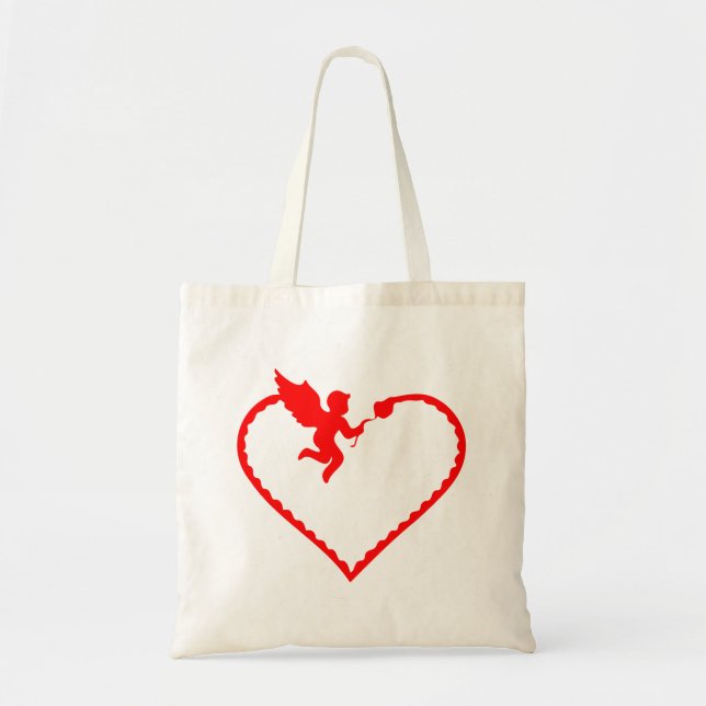 Herz mit cupid Geschenk für Sie Tragetasche (Vorne)