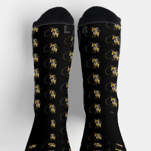 Herz mit goldenen Schmetterlingen Socken
