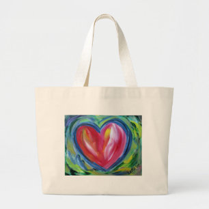 Herz mit Hope Bag Jumbo Stoffbeutel