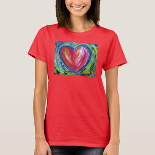 Herz mit Hope Painting Liebe Custom Art Shirts