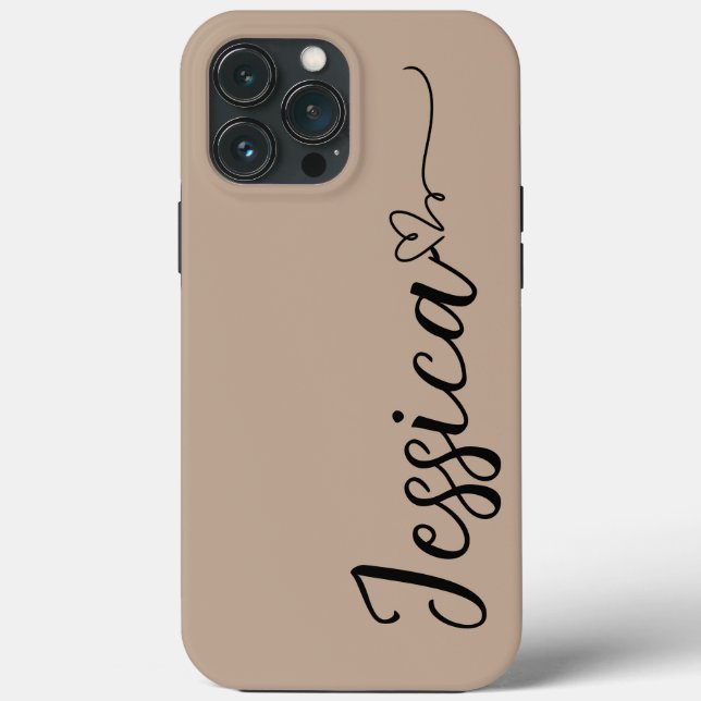 Herz mit individuelle Name-Skript fett kühn kitzel Case-Mate iPhone Hülle (Rückseite)