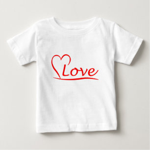 Herz mit Liebe Baby T-shirt