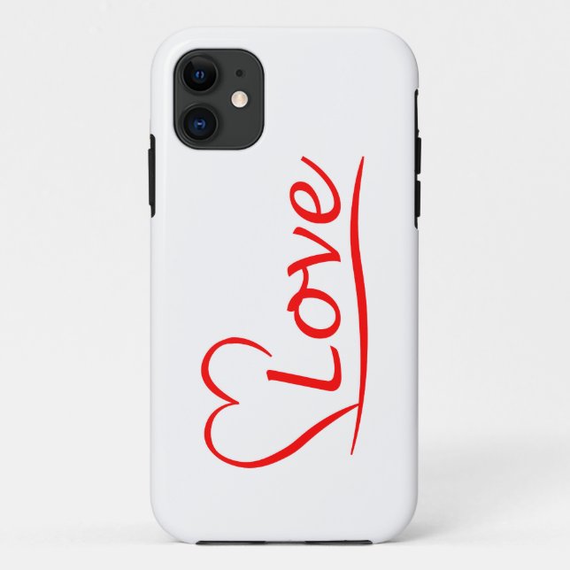Herz mit Liebe Case-Mate iPhone Hülle (Rückseite)
