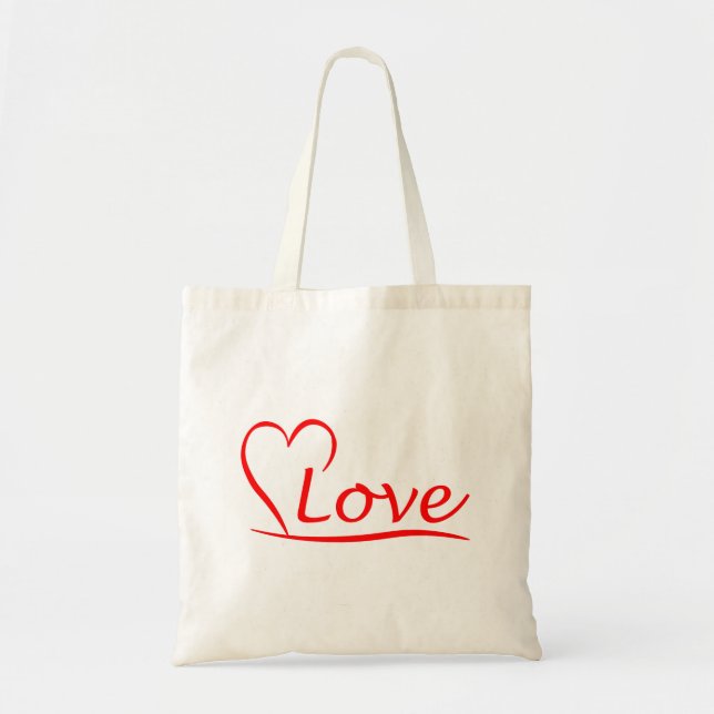 Herz mit Liebe Tragetasche (Vorne)