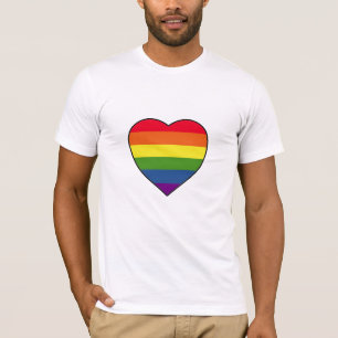 Herz mit Regenbogenfarben T-Shirt