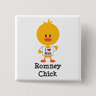 Herz-Mitt des Romney Küken-Knopf-I Button