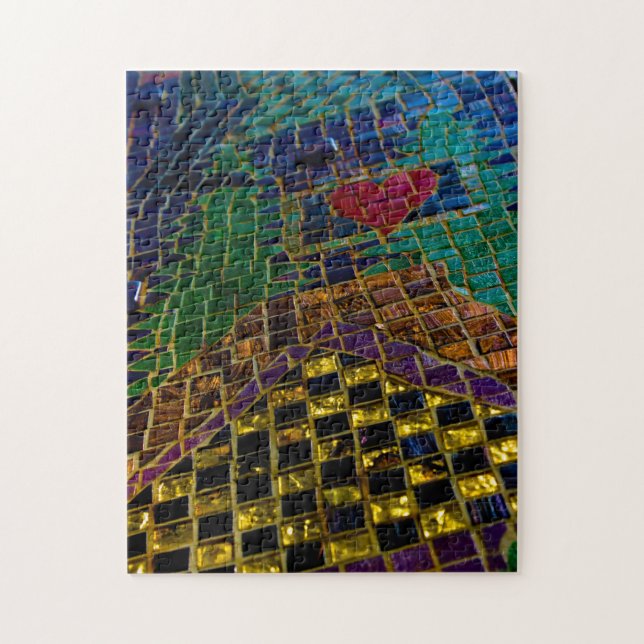 Herz Mosaik Puzzle (Vertikal)