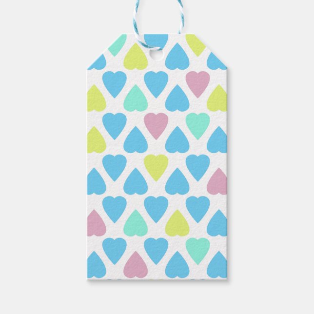 Herz multicolor geschenkanhänger (Vorderseite)