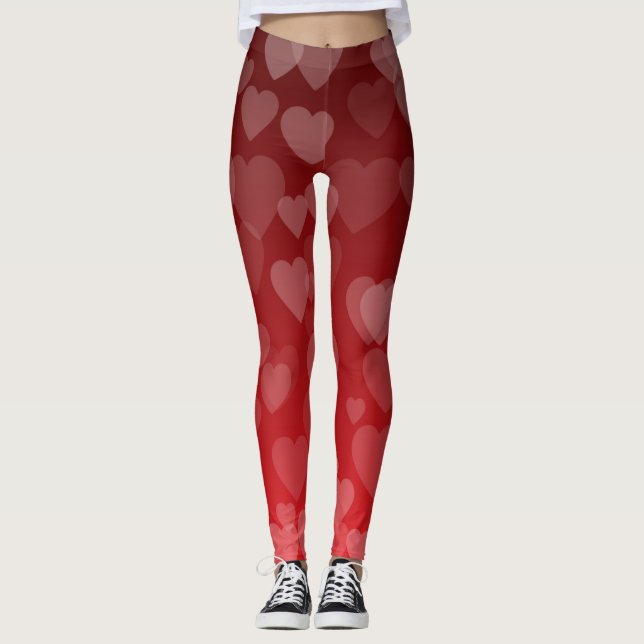 Herz-Muster 19 Leggings (Vorderseite)