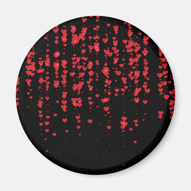 Herz-Muster 24 Magnet (Vorne)