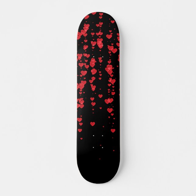Herz-Muster 24 Skateboard (Vorne)