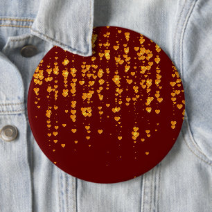 Herz-Muster 25 Button