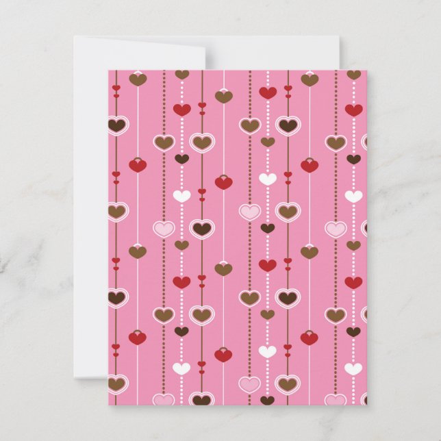 Herz-Muster 27 Mitteilungskarte (Vorderseite)