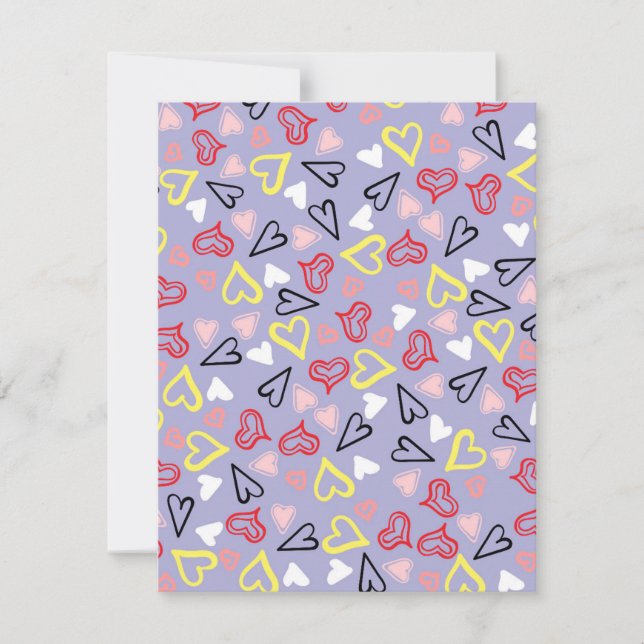 Herz-Muster 31 Mitteilungskarte (Vorderseite)