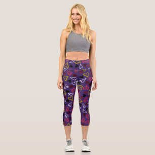 Herz-Muster 32 Capri Leggings