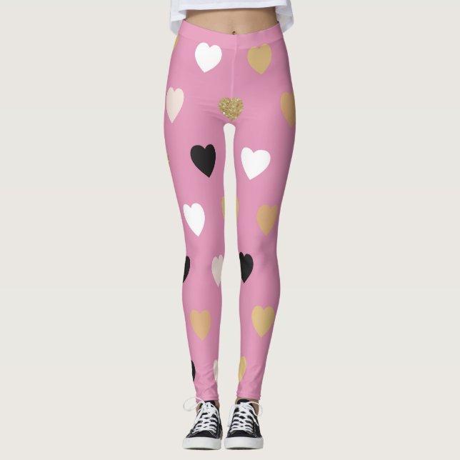 Herz-Muster 32 Leggings (Vorderseite)