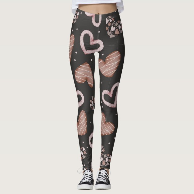 Herz-Muster 35 Leggings (Vorderseite)
