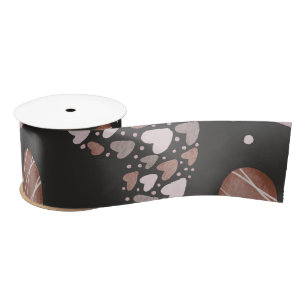 Herz-Muster 35 Satinband