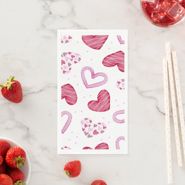 Herz-Muster 36 Serviette (Beispiel)