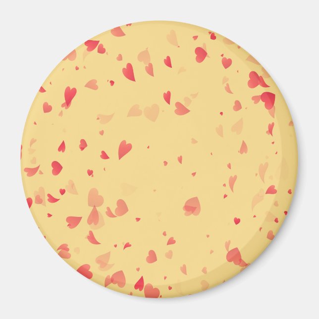 Herz-Muster 38 Magnet (Vorne)