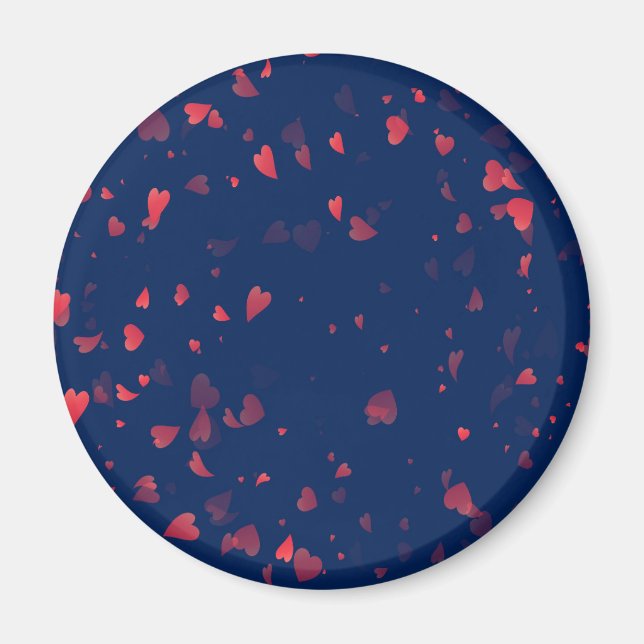 Herz-Muster 40 Magnet (Vorne)