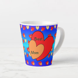 Herz-Muster Beste Mama Latte Tasse