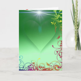 Herz Muster Blossom Blume Orchid Liebe Destination Dankeskarte