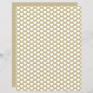 Herz Muster Hazelwood Shade Scrapbook Paper
