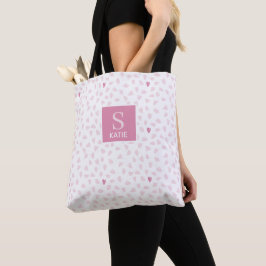 Herz-Muster-Monogramm in Rosa