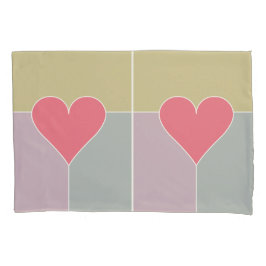 Herz-Muster-Pillowcases Kissenbezug