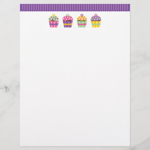Herz 'N Muster Cupcake Letterhead