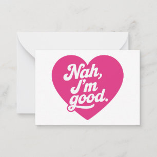 Herz Nah Im Good Anti Valentinstag Single Aware Mitteilungskarte