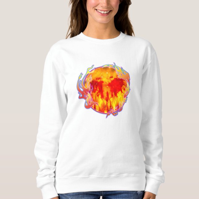 HERZ NIE ENDENDES FEUER SWEATSHIRT (Vorderseite)